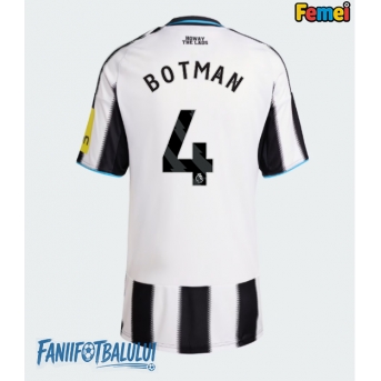 Newcastle United Sven Botman #4 Tricou Fotbal Replică 2025-26 Femei Acasa